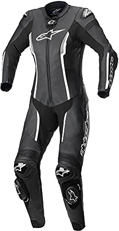 Alpinestars Stella Missile V2 1-Teiler Motorrad Damen Lederkombi, schwarz/weiß, 44
