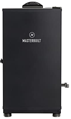 Masterbuilt® Elektrischer Digitaler Vertikaler Holzrauch-Smoker für 76,2 cm BBQ mit Seitenlader für Holzchips, verchromte Grillroste und 710 Quadratzoll Garraum, Schwarz, Modell