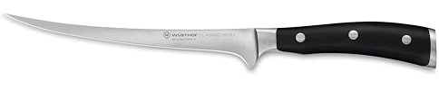 WÜSTHOF Classic Ikon Filiermesser 18 cm, Schwarz