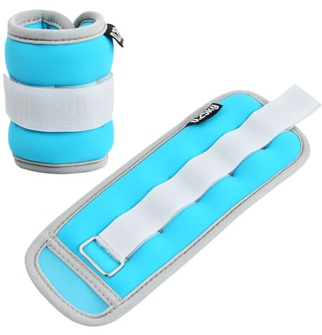 1 Paar Gewichtsmanschetten für Handgelenke Knöchel,0,25/0,5kg Fußgelenkgewichte Set,Gewichtsmanschetten Hand Fuß,Armgewichte Knöchelgewicht für Fitness Laufen Gymnastik Yoga Tanzen (Blau,2x0,25kg)