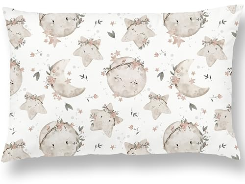 Kinderkissen Mit Kopfkissenbezug Aus Baumwolle 40x60 cm - Kopfkissen Geeignet Für 3 Bis 10 Jahre - Kinder Kuschelkissen - Weiches Kinder Kopfkissen Hypoallergen - Ideal Fürs Bett, Reisen, Schläfchen
