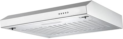 Respekta Sina Unterbauhaube aus Edelstahl/Dunstabzugshaube 50 cm/Gehäuse aus hochwertigem Edelstahl/Abluft - und Umluftfunktion / CH500IX-19 / Energieeffizienzklasse A+ / 53–64 dB