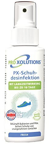 Pro Xolutions Schuhdesinfektion- Desinfektions-Spray mit Langzeitwirkung gegen Fusspilz, Nagelpilz & Bakterien (1 x 125ml)