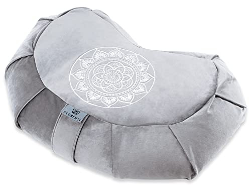 Florensi Meditationskissen (40,6 x 40,6 x 12,7 cm), großes Samt-Meditationskissen, Premium-Yoga-Kissen für Damen und Herren, Yoga-Kissen, Meditationskissen zum Sitzen auf Boden