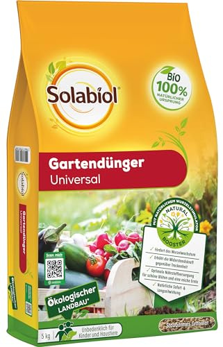 Solabiol Bio Gartendünger Universal mit Sofort- und Langzeitwirkung für Obst, Gemüse und Zierpflanzen 5 kg