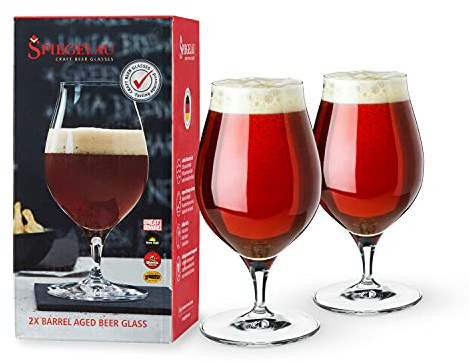 Spiegelau Biergläser Barrel Aged Beer 480 ml, 2 Stück, Craft Beer Glasses, 4992660, Biertulpen aus Kristallglas, Bier Gläser spülmaschinenfest