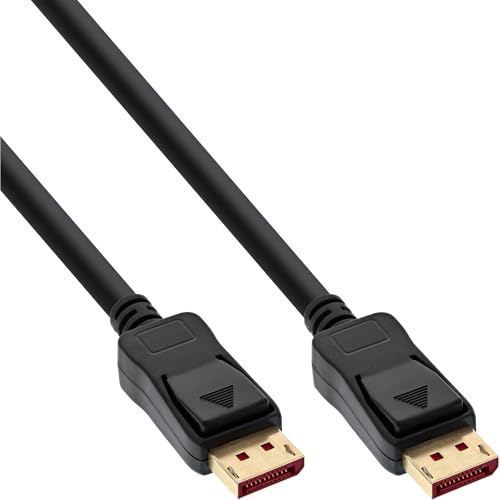 Inline DisplayPort 1.4 Kabel, 1m, vergoldete Kontakte, 8K@60Hz, 4K@120Hz, HDR, schwarz, 15301
