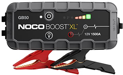 NOCO Boost GB50: 1500A UltraSafe Starthilfe Powerbank – 12V Lithium-Starthilfegerät & Starterkabel – Tragbarer Booster für Benziner bis 7,0L & Diesel bis 4,5L