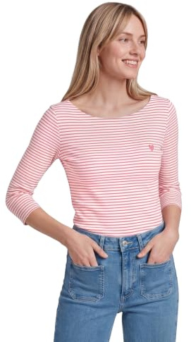 TOM TAILOR Damen Longsleeve mit Herz-Stickerei auf der Brust