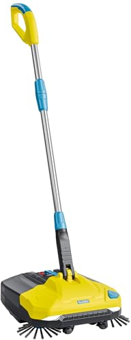 GLORIA Kehrmaschine EasySweep 18V Set | Akku Kehrbesen inkl. Bosch 18V Akku | Elektrischer Akkubesen & Kehrbesen für Indoor & Outdoor | Gehweg, Terrasse, Einfahrt, Garage | 40cm Breite & 4,5 L Behälter