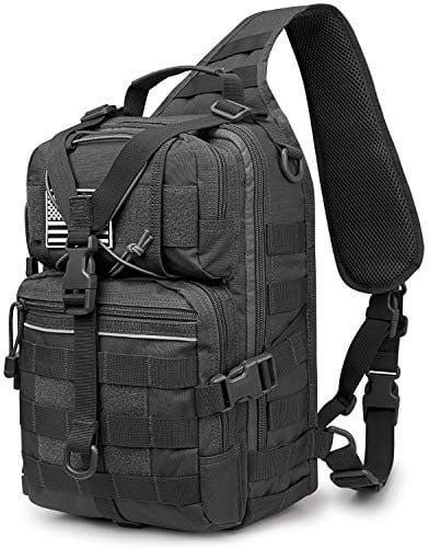 G4Free Tactical Sling Rucksack Groß Militär Schultertasche Umhängetasche für Outdoor Sport Camping Wandern