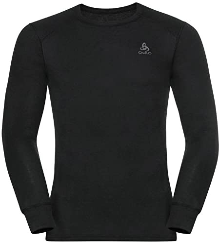 Odlo Thermounterwäsche Active Warm Langarm-Shirt Rundhals Herren | Langarm Thermoshirt | Warme Skiunterwäsche | Funktionsunterwäsche Herren