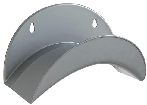 Bambelaa! Schlauchhalter Wand Gartenschlauchhalterung Gartenschlauch Halterung Wandhalterung Schlauchaufbewahrung Schlauchaufhängung aus Metall Robust Ordnungssystem für Garten ca. 27,7 x 12 x 13 cm