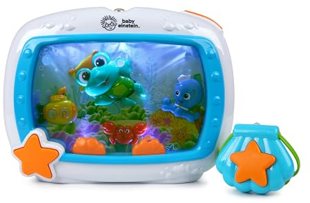 Baby Einstein, Sea Dreams Soother Schlummerlicht für Das Gitterbett mit Fernbedienung, Lichtern und Melodien