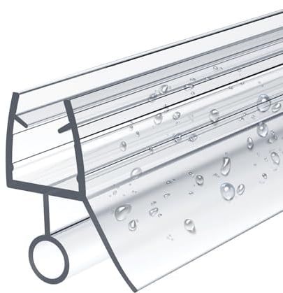EMKE Ersatzdichtung Wasserabweiser Duschdichtung Schwallschutz Duschkabine Bad 7-8mm Glas 1000mm