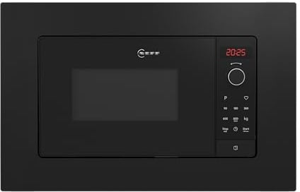 NEFF HLAWG25S3 Mikrowelle, N30, 50x38 cm (BxH), LED Display, Automatikprogramme, Easy Clean, Easy Clock, Schwarz