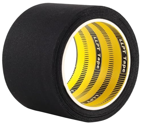 LLPT Nahtdichtband zum Aufbügeln 76mm*5m*0.15mm Schwarz | Wasserdicht Patch-Reparaturband, Industriestandard Trägermaterial für Neoprenanzüge Trockentauchanzüge Angelanzüge