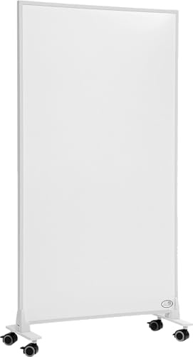 Könighaus Infrarotheizung Standgerät - 1200 Watt - Energiesparend = wärmt innerhalb von 2 Minuten - Elektroheizung mit Standfüßen & Thermostat - mobile Standheizung mit Rollen - Deutscher Hersteller