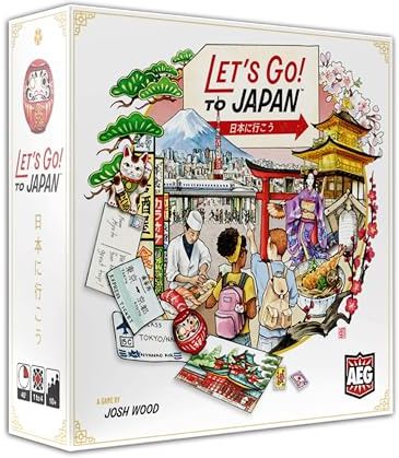 Alderac Entertainment | Let's Go! to Japan Brettspiel auf Englisch für die Ganze Familie | Wettbewerbsorientiertes Spiel für 1-4 Spieler | Brettspiel zum Spielen Alleine, zu Zweit oder mit Freunden