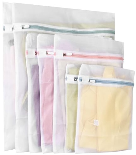 Newaner 7 stück wäschenetz für waschmaschin, 3 größen wäschesäcke, verformung und falten der kleidung zu verhindern, wäschebeutel mit reißverschluss für pullover, hemden, unterwäsche, strümpfe