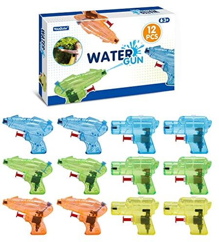 12 Stück wasserpistole klein wasserspritzpistole kinder spritzpistole wasser hundeerziehung Sommer Spielzeug Garten Pool Party Mitgebsel für Kinder