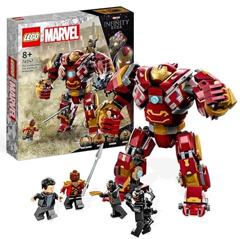 LEGO 76247 Marvel Hulkbuster: Der Kampf von Wakanda, Avengers Infinity War Spielzeug mit Bruce Banner Minifigur, Action-Figur für Kinder ab 8 Jahren, Beige, Mehrfarben