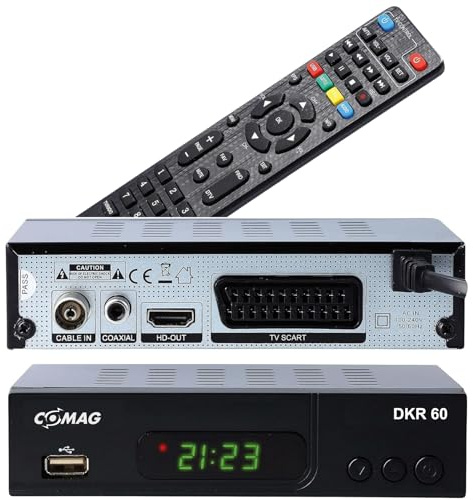 Comag DKR 60 HD digitaler Full HD Kabel-Receiver (PVR Ready, HDTV, DVB-C, Time Shift-Funktion, HDMI, SCART, USB 2.0) schwarz