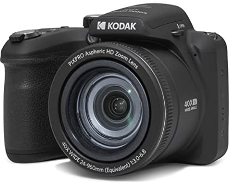 KODAK Pixpro Astro Zoom AZ405: Digitale Bridgekamera, 40-facher Zoom, 24-mm-Weitwinkel, 20 Megapixel, LCD 3, Video Full HD 1080p, OIS, AA-Batterie – Schwarz