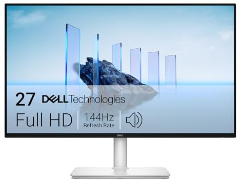 Dell 27 Plus Monitor - S2725HSM, Full HD (1920x1080), 144Hz, IPS, 1ms MPRT, AMD FreeSync, 99% sRGB, Höhenverstellbar, Eingebaute Lautsprecher, 2 HDMI, 3 Jahre Garantie, Weiß