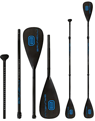 Brunelli Carbon HYBRID Kajak Dual Tech Paddle 2-in-1 SUP Paddel 180-220cm