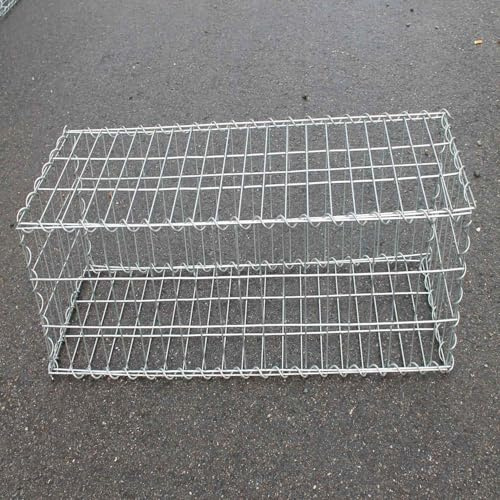 ESTEXO Gabione Mauersteinkorb Metallkorb Mauer Sichtschutz Steinkorb Drahtkorb TopMulti 100x80x30cm