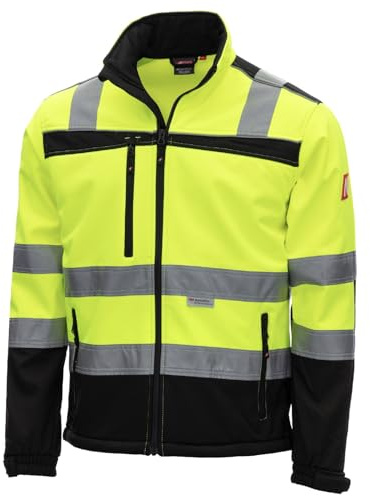 Nitras Kinder Hi-Vis Softshelljacke 7171KIDS MOTION TEX KIDS (DE/NL/SE/PL, Numerisch, 122, 128, Regular)