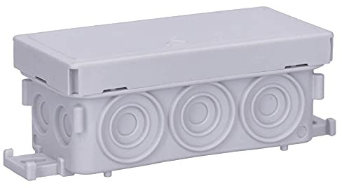 30 Stück Voxura Feuchtraum Aufputz-Verbindungsdose Abzweigdose Verteilerdose 89x42x37mm IP55 Abzweigkasten AP grau