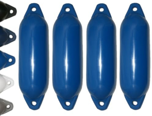 12skipper Bootsfender 4er-Set Majoni Fender Star 15 Langfender - blau