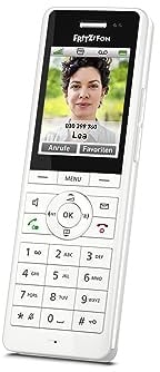 FRITZ!Fon X6 White DECT-Komforttelefon (hochwertiges Farbdisplay, HD-Telefonie, Full-Duplex-Freisprechen, Steuerung FRITZ!Box-Funktionen), weiß, deutschsprachige Version
