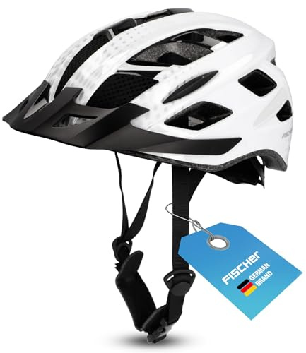 Fischer Erwachsene Fahrradhelm, Radhelm, Cityhelm Urban Lano, mit beleuchtetem Innenring-System