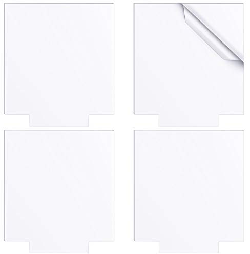 4 Stück Klare Acrylplatten Glasplatten 4 mm Dicke Kunststoff Acrylscheibe zum Laserschneiden Transparente Acrylplatte mit Schutzpapier für Bilderrahmen LED Lichtsockel Schilder DIY Handwerk