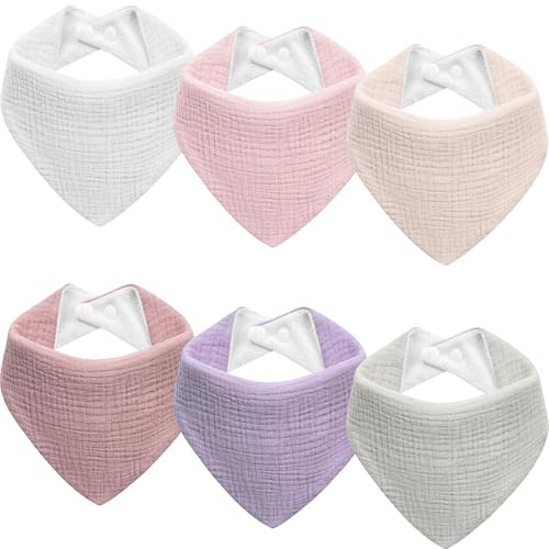 Kewlife gift Lätzchen Baby Musselin Dreieckstuch Baby Halstuch Verstellbare für Junge und Mädchen