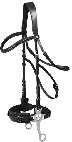 WALDHAUSEN Trensenzaum X-Line Hackamore, schwarz, VB