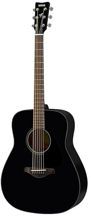 Yamaha FG800 Westerngitarre schwarz - Akustische Westerngitarre mit authentischem Klang - Anfängergitarre für Erwachsene & Jugendliche - 4/4 Gitarre aus Holz