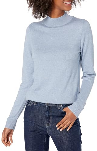 Amazon Essentials Damen Leichter Pullover mit Stehkragen (in Übergröße erhältlich)