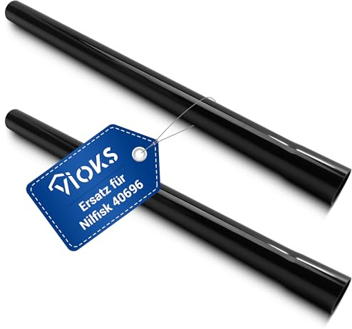 VIOKS 2x Staubsauger Rohr Kunststoff 36 mmØ Ersatz für Nilfisk 40696 Staubsaugerrohr - Staubsauger Verlängerungsrohr 51,5 cm lang für Industriesauger Nilfisk Attix AERO MULTI INOX ST 10/20