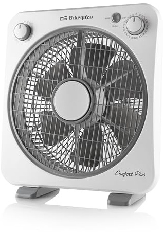 Orbegozo BF 0138 - Standventilator mit 6 Blättern, Schutzgitter, drehbar in beide Richtungen, 3 Geschwindigkeiten, Drehzerstäuber, Timer von 60 Minuten, 40 W Leistung