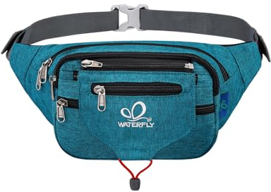 WATERFLY Bauchtasche Gürteltasche Damen und Herren Sport Hüfttasche | Laufen, Fitness, Joggen, Wandern
