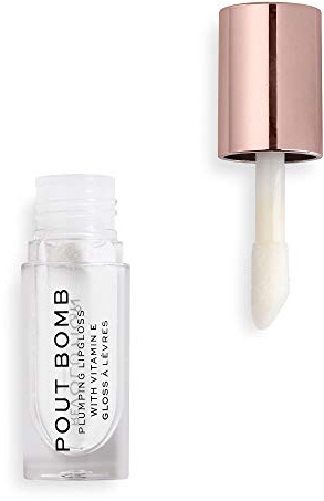 Makeup Revolution Pout Bomb Plumping Gloss Glaze Clear