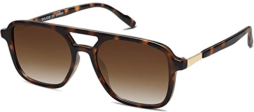 SOJOS Sonnenbrille Damen Herren Retro, Vintage Rechteckig Trendy Damen Herren Sonnenbrillen SJ2202