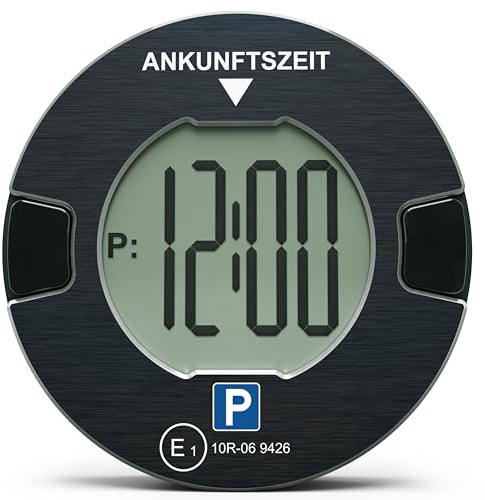 OOONO P-DISC NO1 - Elektronische Parkscheibe mit Zulassung fürs Auto - Automatische Digitale Parkscheibe Elektrisch mit Zulassung vom KBA nach StVO - Elektrische Parkuhr Auto zugelassen