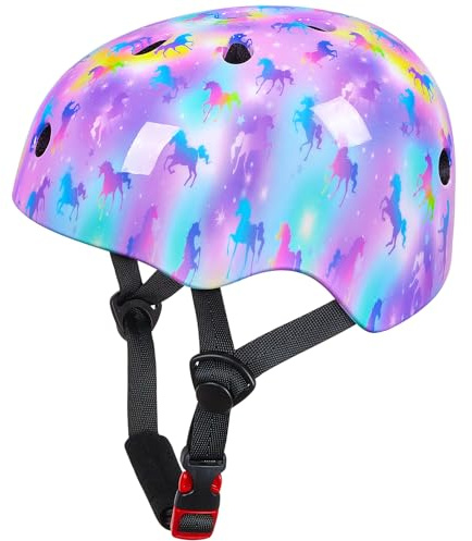 MHJY Fahrradhelm Kinder Helm Kinderhelm Mädchen Skaterhelm Scooter and Ride Helm Jungen Fahrrad Helm Radhelm Größe Einstellbar für 3-8-14 Jahre