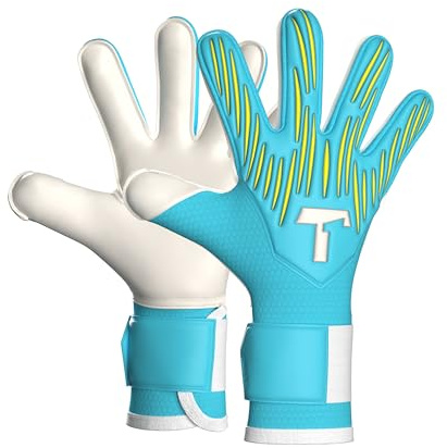 T1TAN Torwarthandschuhe Kinder Rebel Junior, Größe 4-6, Tormannhandschuhe Jungen, Torhüterhandschuhe Mädchen, Fußball Torwart Handschuhe 6-11 Jahre