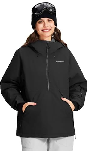 Pioneer Camp Snowboardjacke Damen Wasserdicht Winddicht Skijacke Warm | Funktionsjacke mit Kapuze und Abnehmbarer Schneefang Baggy Funktionelle dope Winterjacke für Ski Snowboard